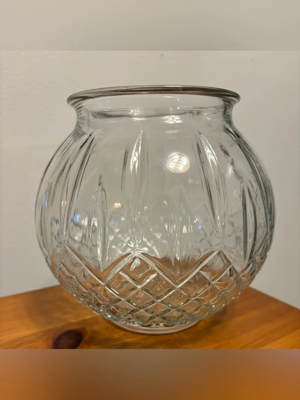 Home Interiors Round Glass Vase